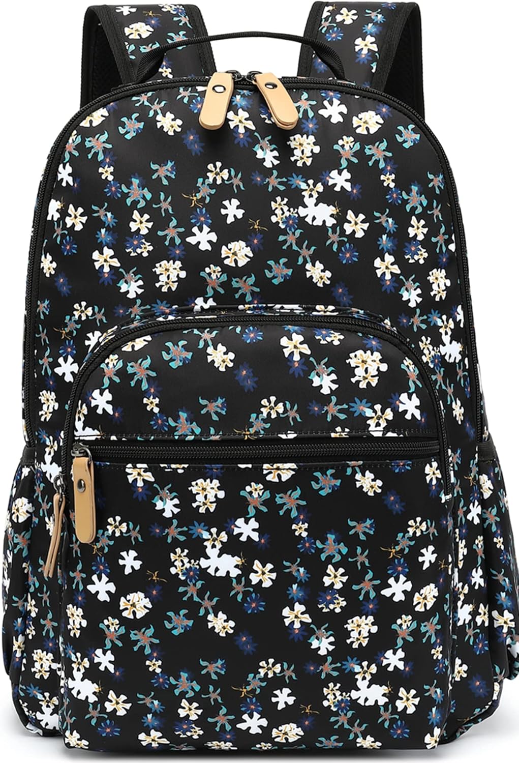 Womens Floral Laptop Backpack Shoulder Bag Bookbag Travel Hiking Daypack