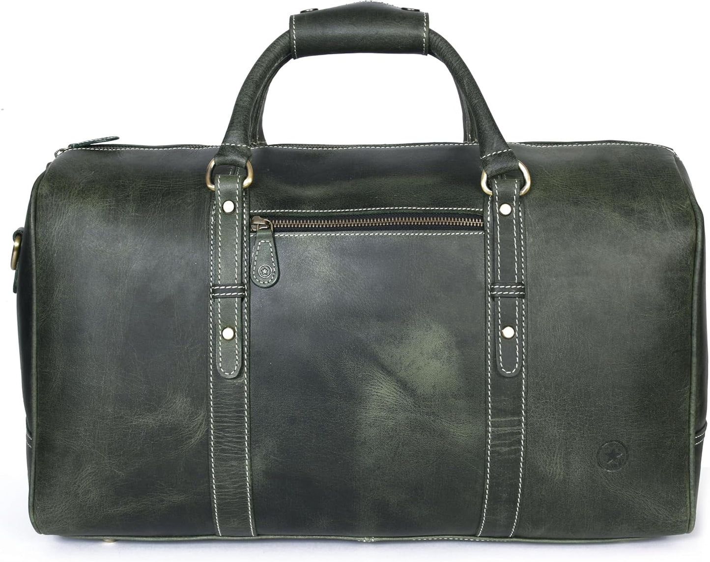Leather Duffel Bag for Men & Women Travel, Weekend, Overnight, Gym Bag