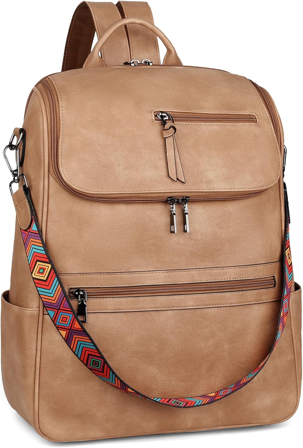 FADEON Laptop Backpack for Women Leather Travel Backpack with Laptop Compartment, Designer Ladies