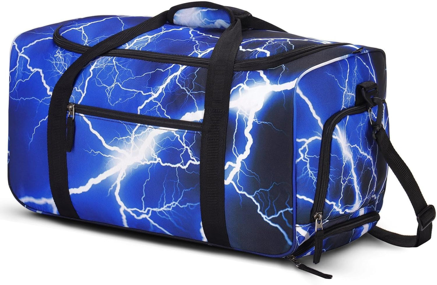 Choco Mocha Boys Light Blue Suitcase with Wheels Kids Purple Rolling Duffle Bag for Camping Teen Girls Toddler Luggage Bag for Travel, 22inch