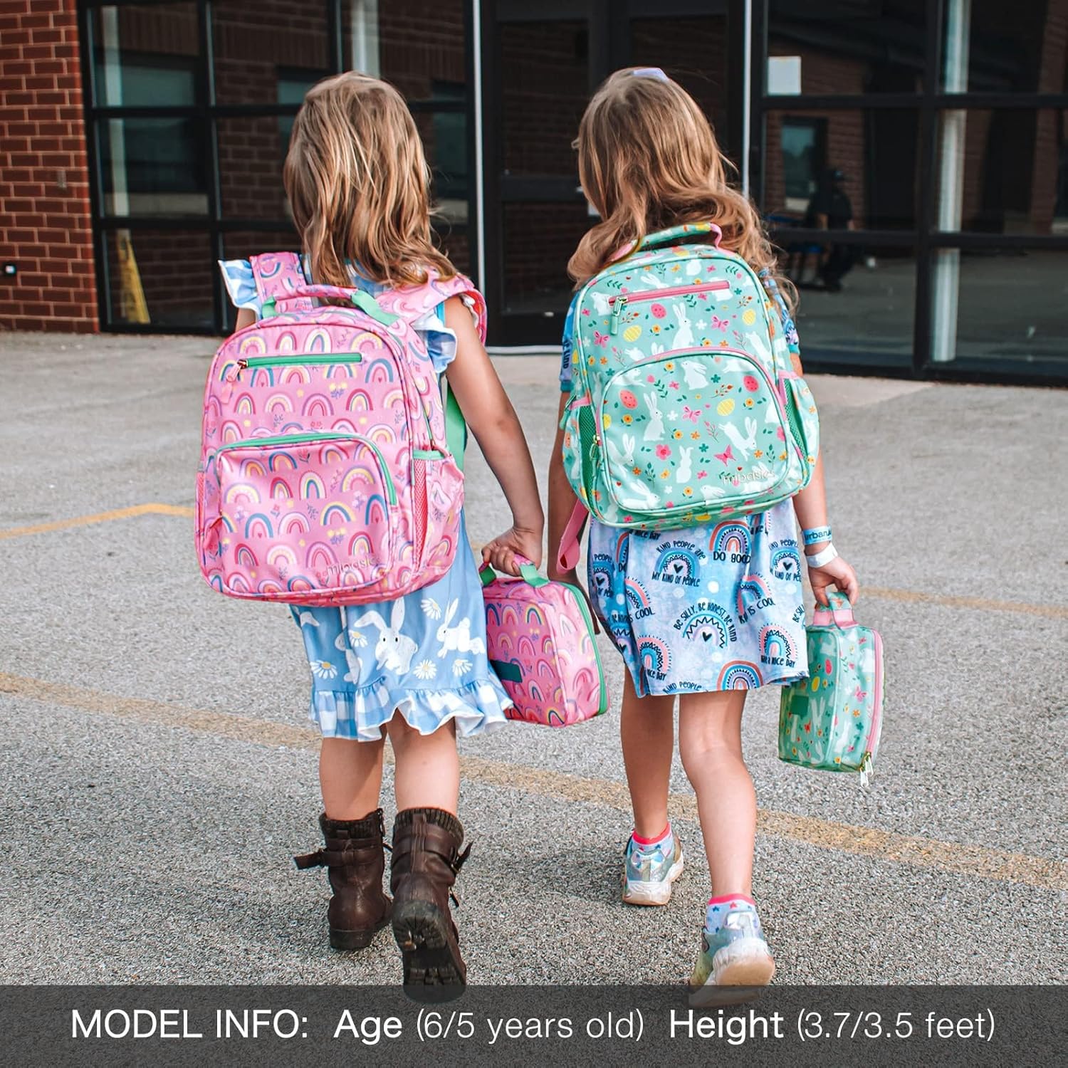 mibasies Girls Backpack 5-8: Lightweight Kids Backpacks for Girls - Girl Bookbag for Elementary