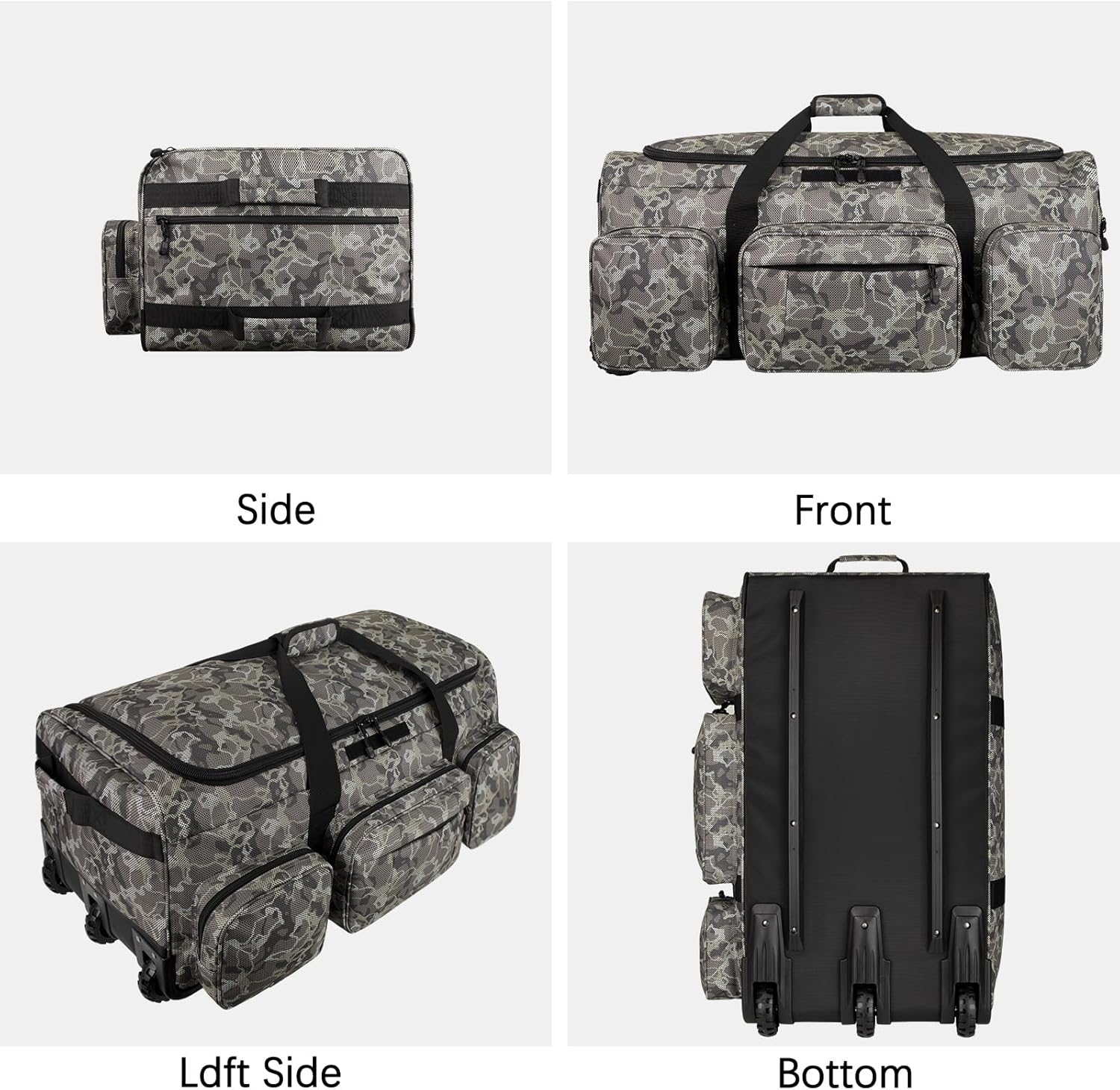 Rolling Duffle Bag with Wheels, 120L Military Luggage Bag for Travel,Large Tactical Heavy Duty