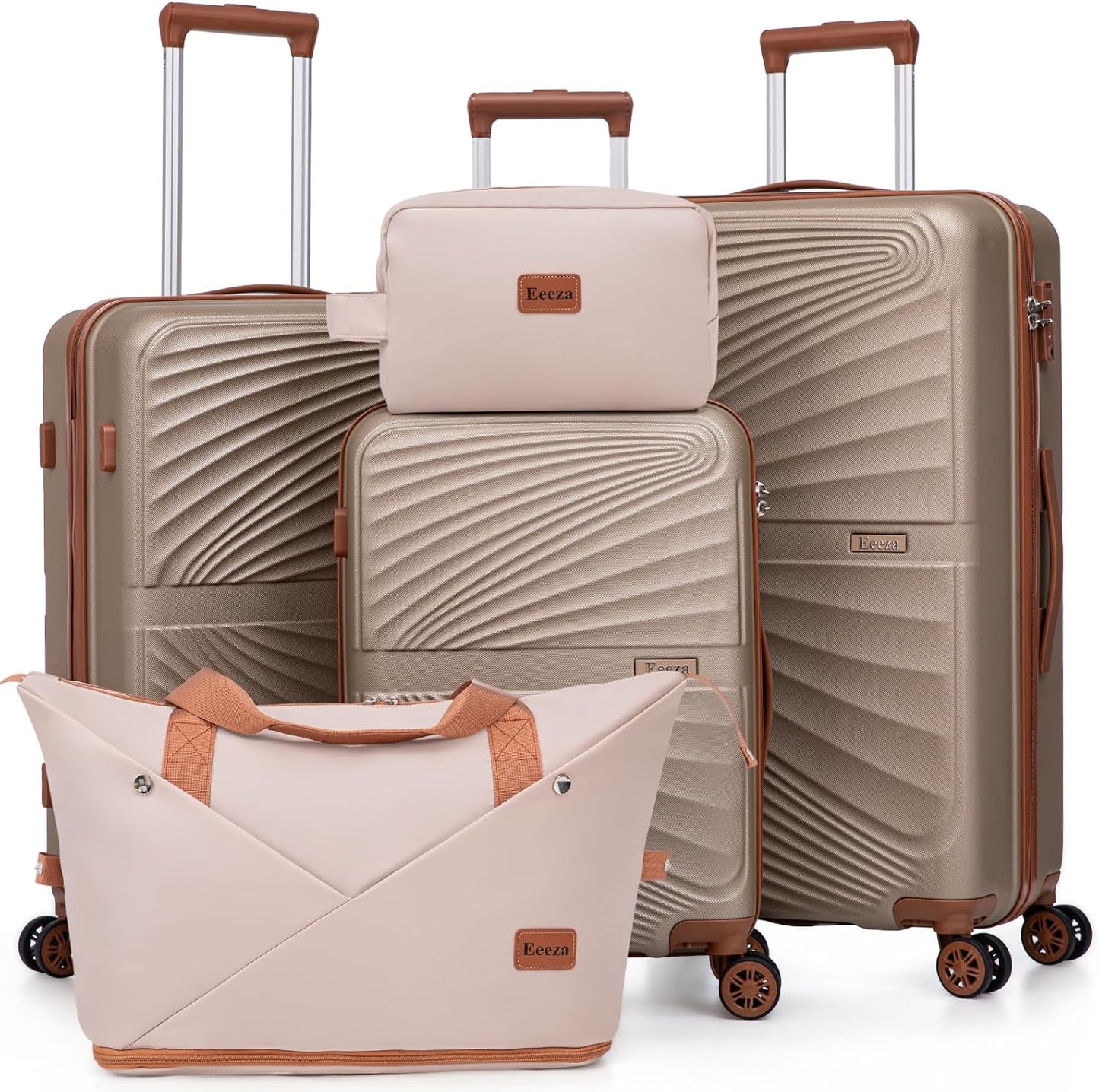 Luggage Sets 5 Piece, Suitcases with Wheels, ABS Hard Case Luggage with TSA Lock Spinner Wheels