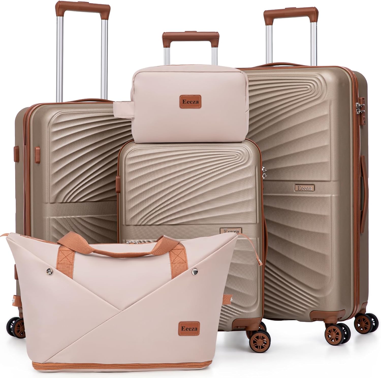 Luggage Sets 5 Piece, Suitcases with Wheels, ABS Hard Case Luggage with TSA Lock Spinner Wheels
