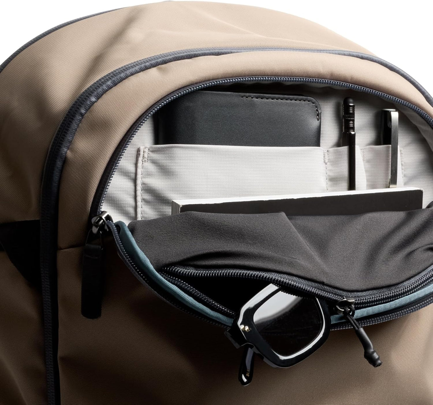 Bellroy Transit Workpack Pro (28 liter work bag/commuter backpack, fits 16” laptops; high level organization and comfort for work, travel and commutes. - Stone