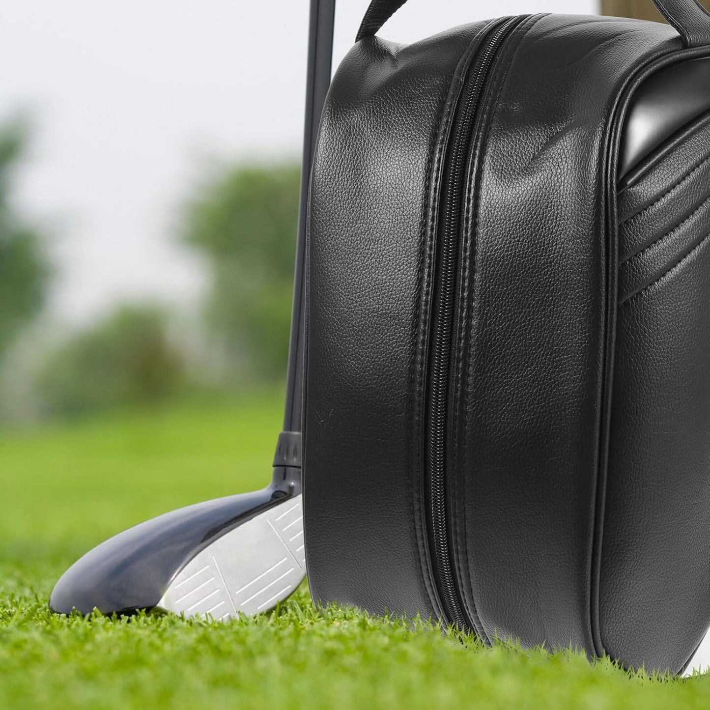 BESPORTBLE Waterproof Shoe Bag Zippered Storage Travel Organizer for Sports Shoes Compact and Foldable for Golf Cycling Football Tennis Basketball
