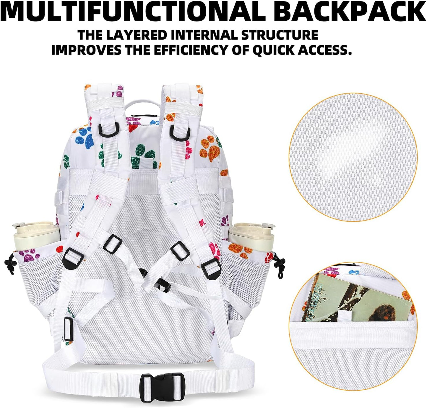25L Tactical Military Backpack Small Travel Rucksack for Men and Women Assault Pack Bug Out Bag
