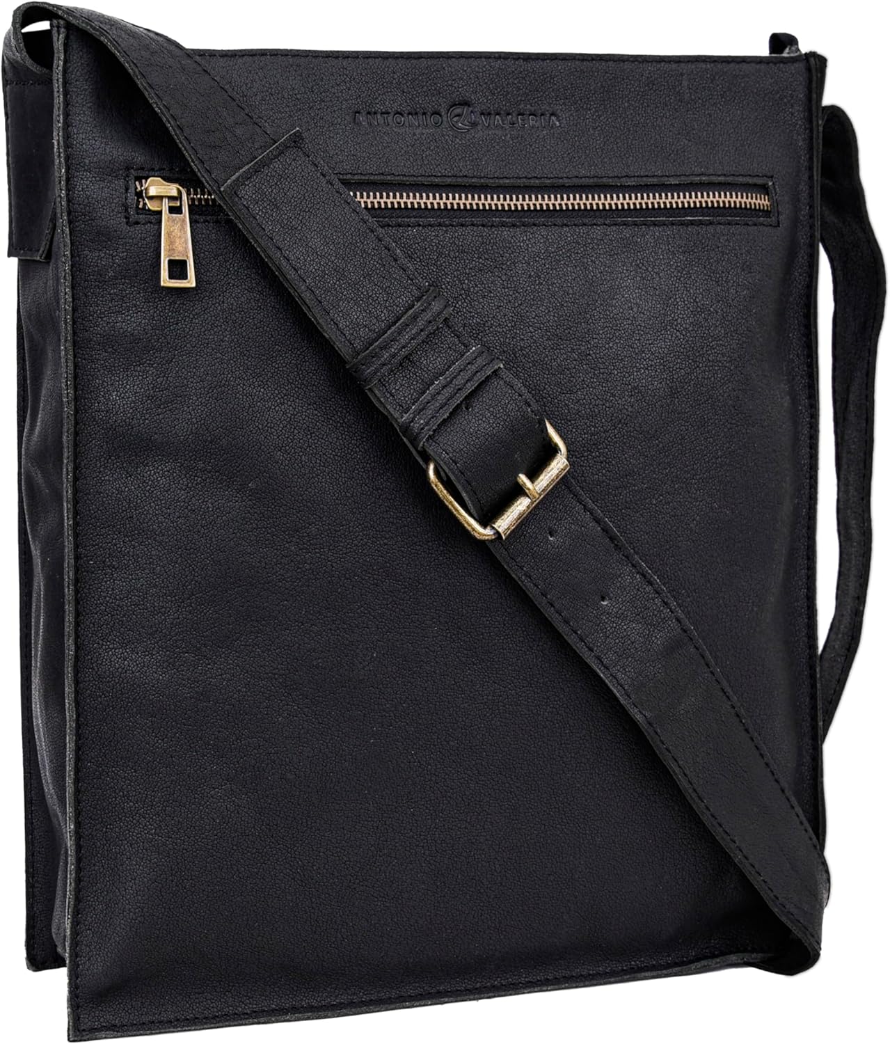 ANTONIO VALERIA Austin Premium Leather Messenger Bag for Men