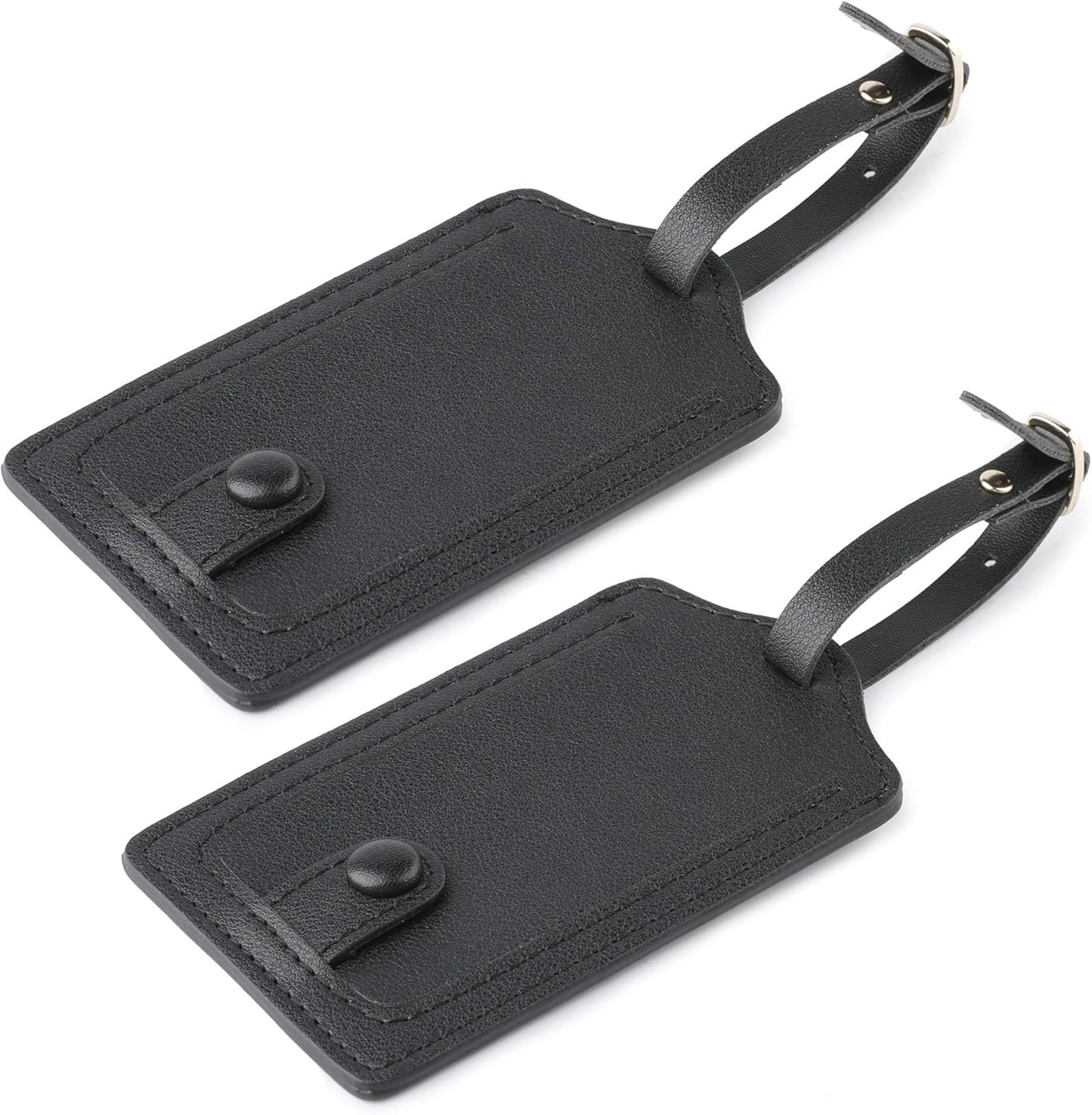 Jagucho Leather Luggage Tags for Men Women-Luggage Tags for Suitcases-Baggage Bag Tag Suitcase Labels ID Tags with Full Back Privacy Cover for Carnival Cruise Ships, Travel Tags