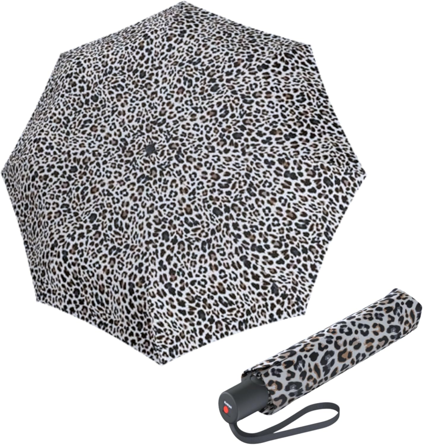 Knirps A.200 Medium Duomatic Windproof Umbrella for Adults – Automatic Open Close 38.5" Canopy, Travel Case Included