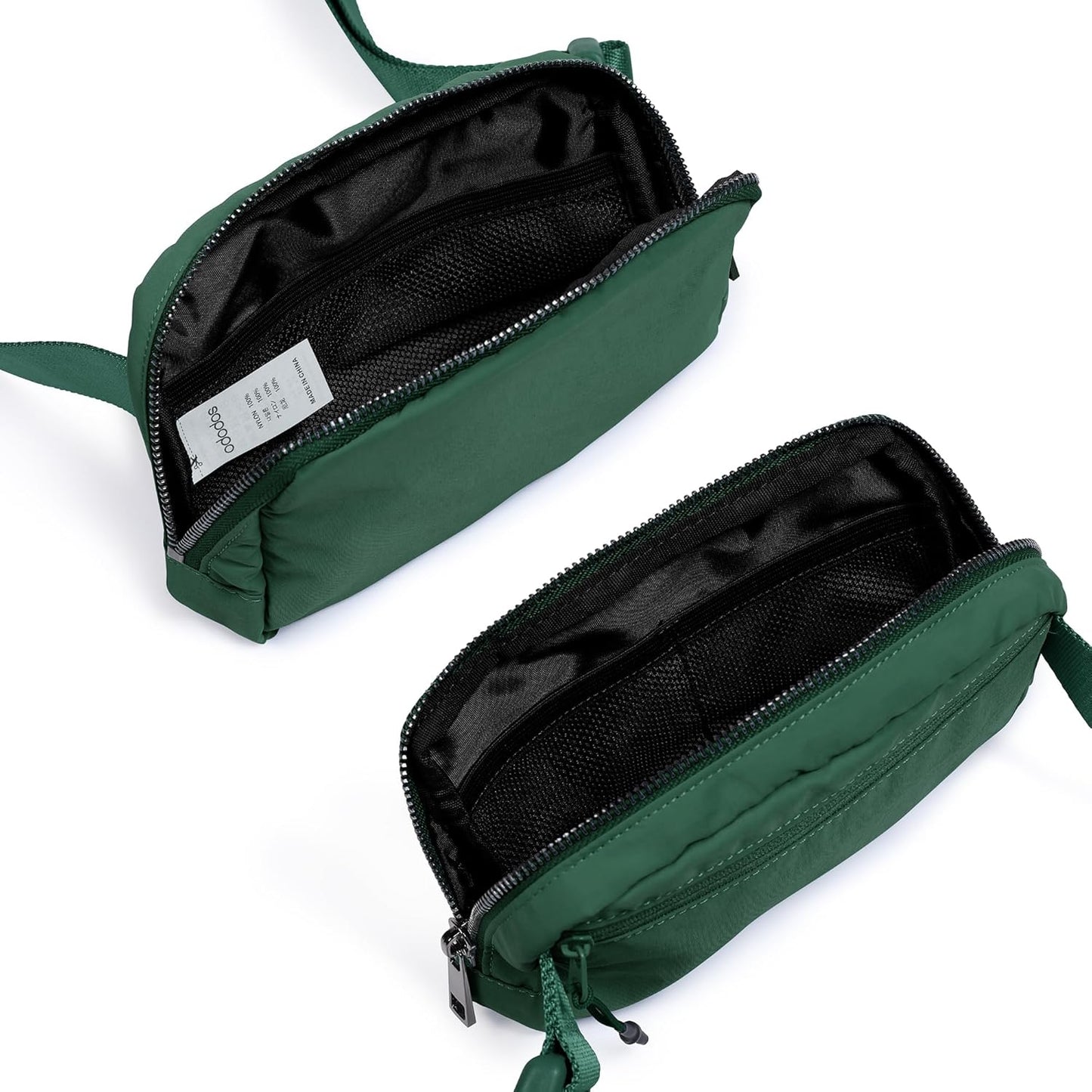 ODODOS Unisex Mini Belt Bag with Adjustable Strap Small Fanny Pack for Workout Running Traveling Hiking, Forest