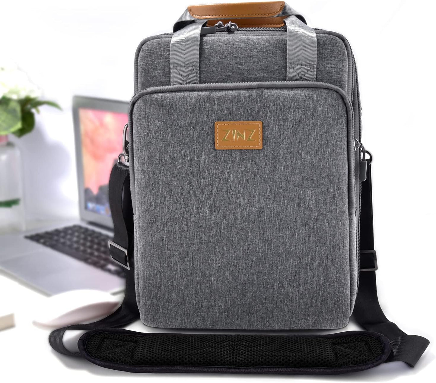 ZINZ 79 inch Shoulder Strap, Extra-thick Fixed Cushion Pad and Dual Clasps Universal Replacement Strap with Metal Swivel Hooks for Laptop Bags, Luggage Bags, Camera, Crossbody (200cm,Black)