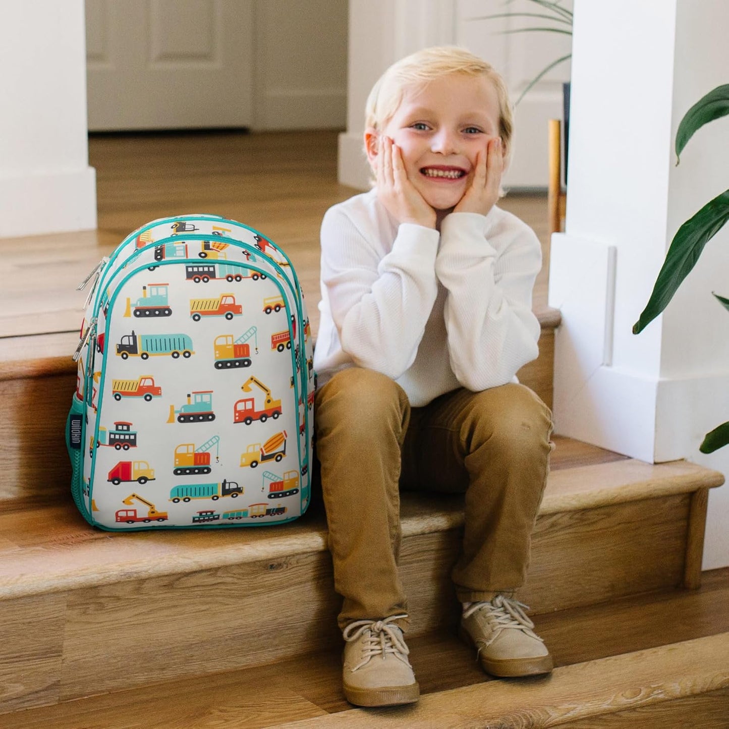 Wildkin 15-inch Kids Backpack – Durable, Padded, Adjustable for School & Travel - Modern Construction