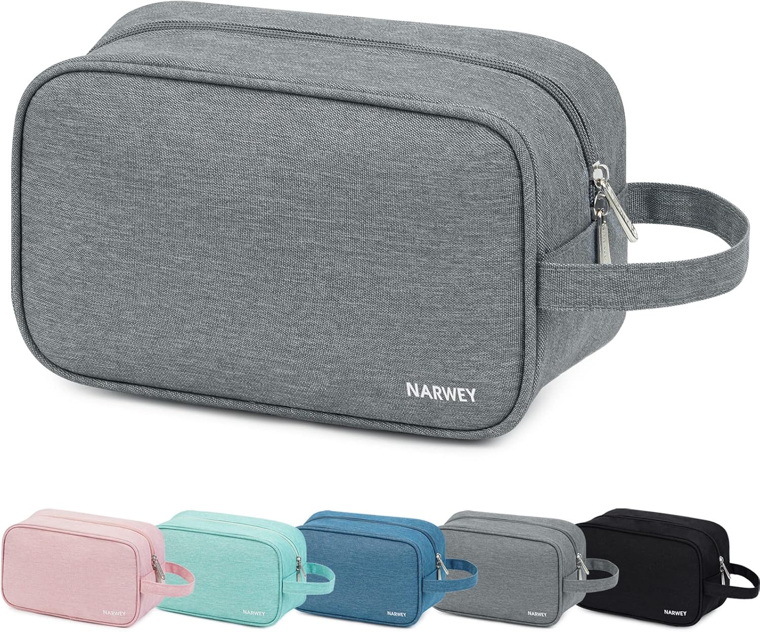 Narwey Travel Toiletry Bag for Women Traveling Dopp Kit Men Travel Bag for Toiletries Cosmetic Bag