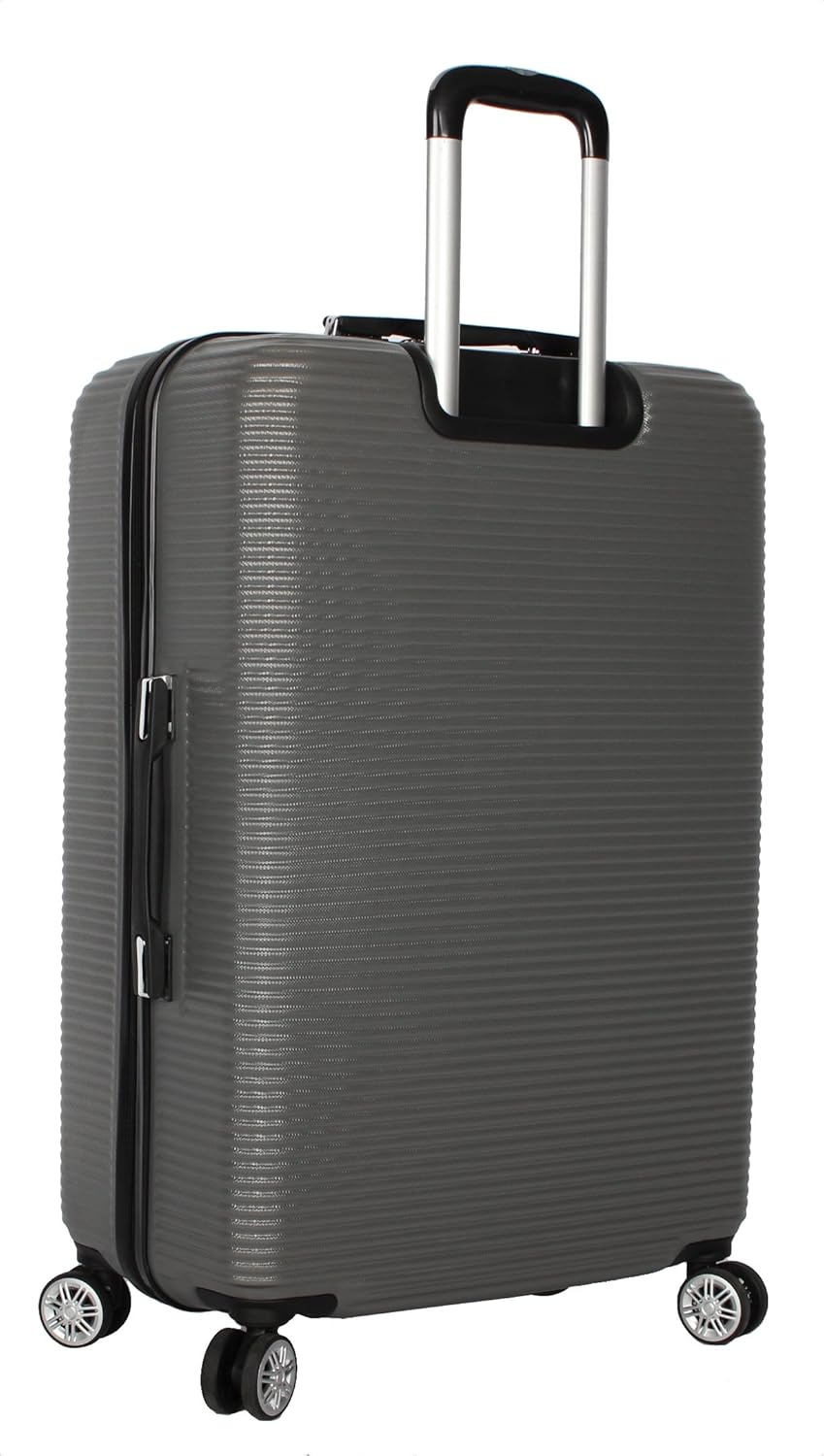Nicole Miller New York Bernice Collection Hardside 24" Luggage Spinner (24in, Bernice Charcoal)