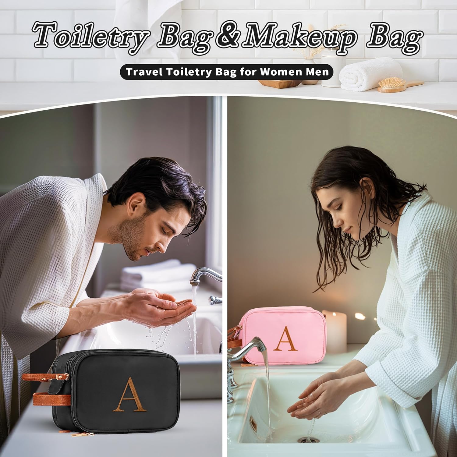 YOOLIFE Toiletry Bag for Men - Travel Toiletry Shaving Bag for Toiletries Accessories, Large