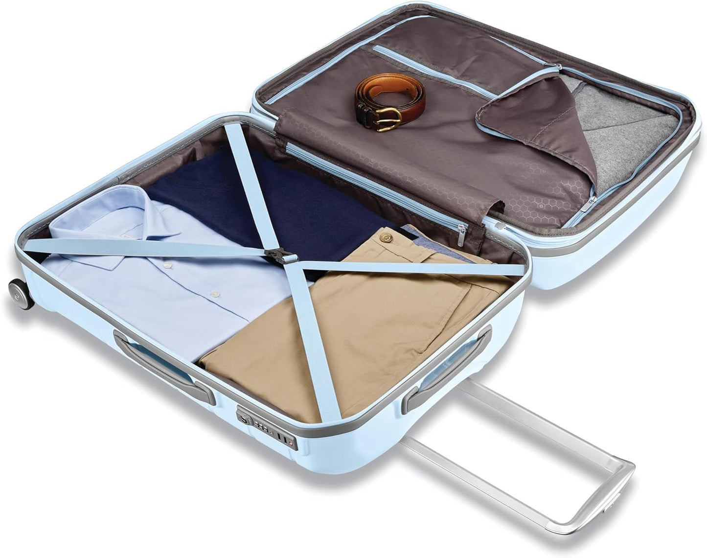 Samsonite Freeform Hardside Carry-On Luggage with Spinner Wheels - Hardshell Suitcase - TSA