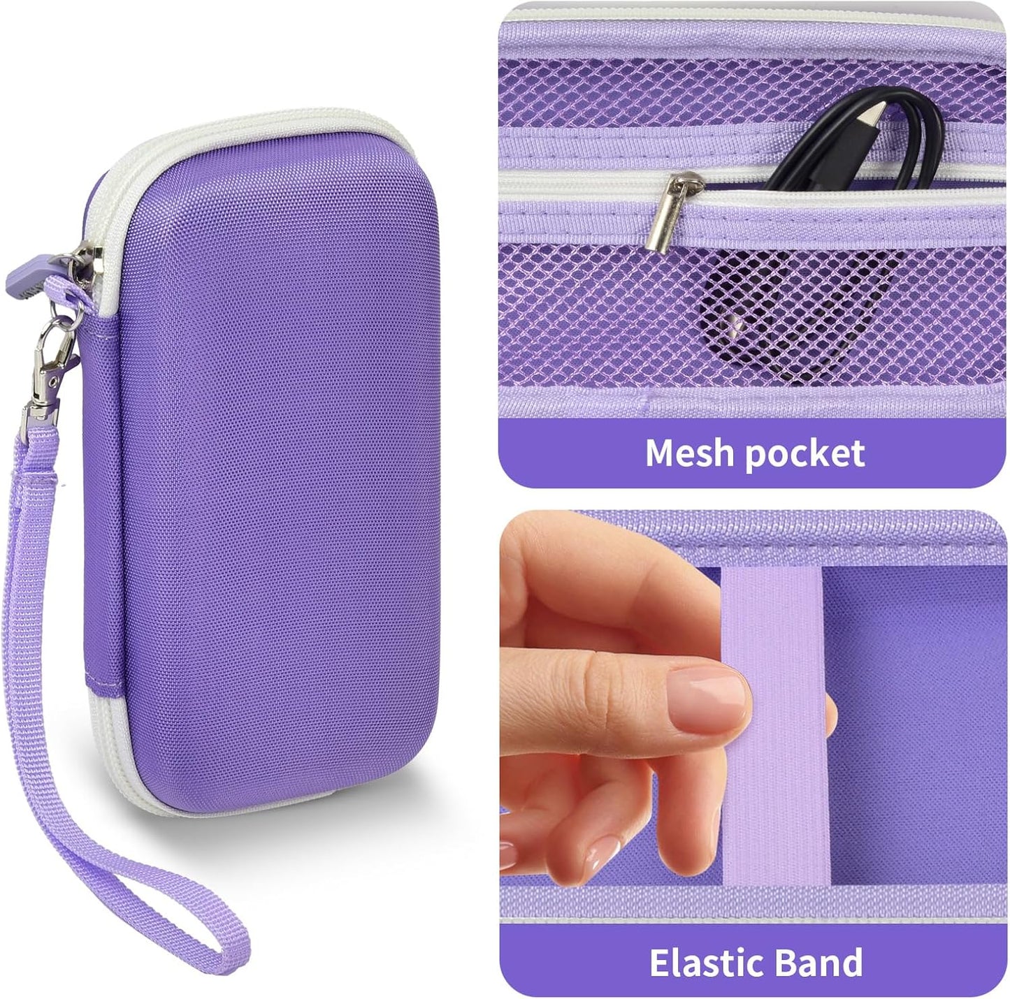 ANKHOH Portable Bank Charger Case for OHOVIV for SABANI for Charmast for VRURC for YILANS for CFIAI for LOVELEDI for RGVOTA for Miday for RONEGN for POIYTL for IAPOS Fast Charging Battery(Purple