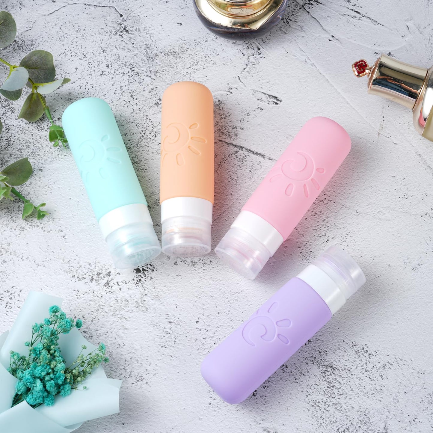 Zafit Travel Bottles for Toiletries, TSA Approved Travel Containers 3oz Leak Proof Travel Tubs