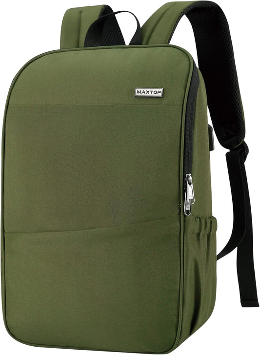 MAXTOP Deep Storage Laptop Backpack with USB Charging Port[Water Resistant] College Computer Bookbag Fits 16 Inch Laptop