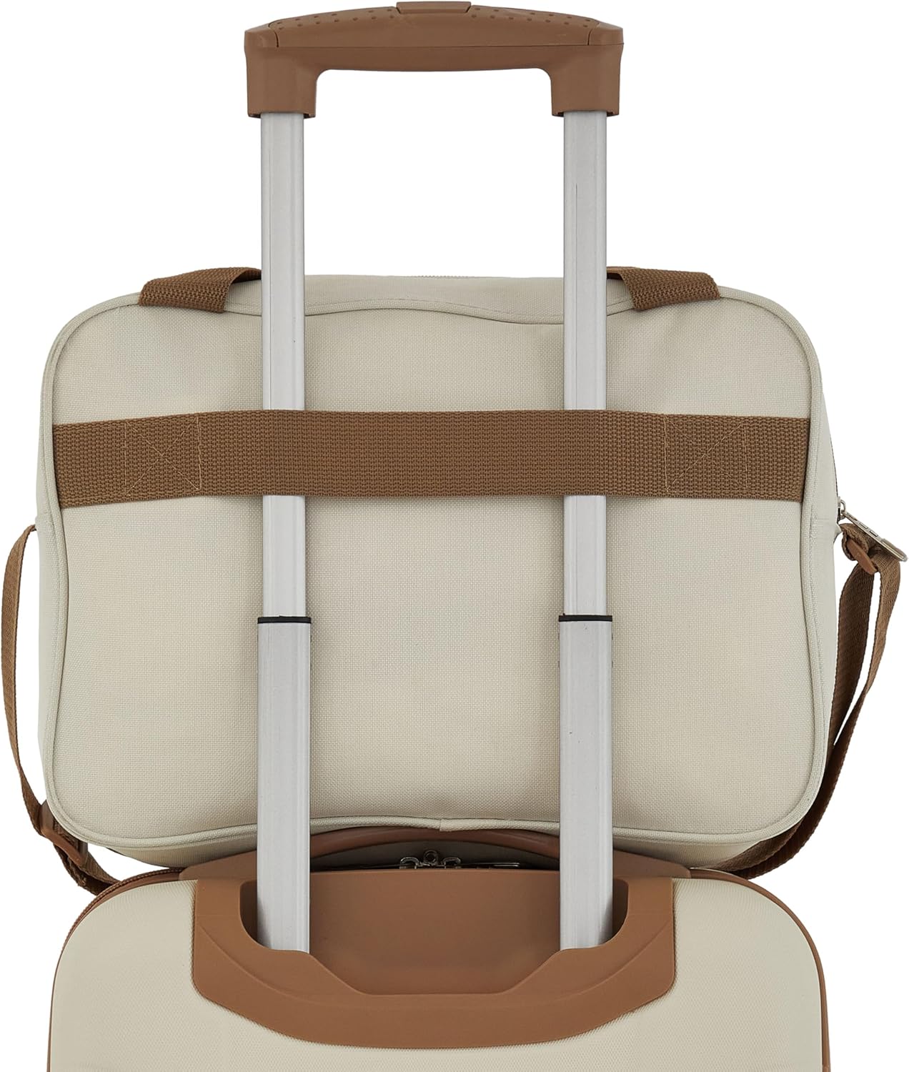 Travelers Club Midtown Hardside Luggage Travel, Vanilla, 4-Piece Set
