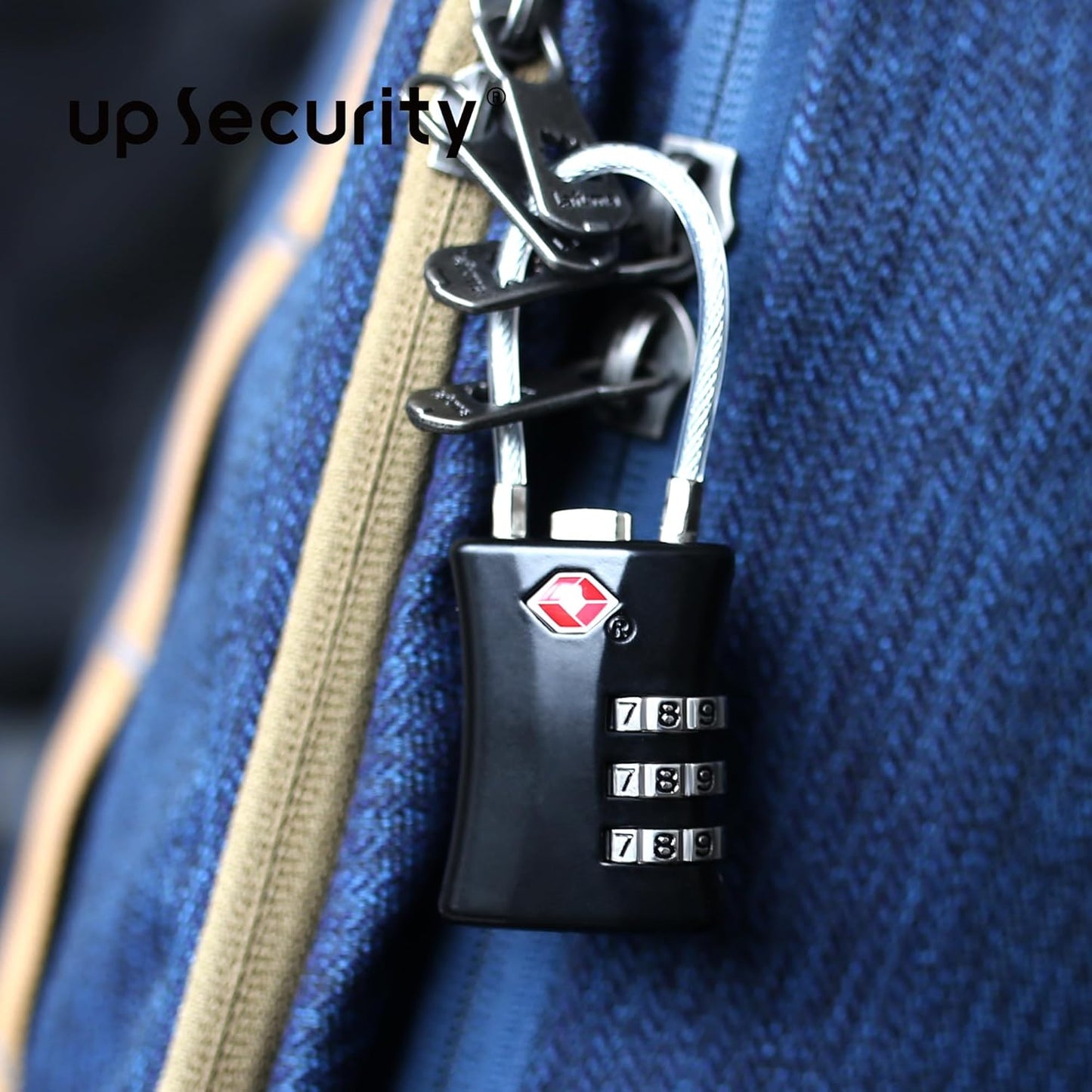 Suitcase Locks TSA Approved, Small Padlock Combination, TSA Locks for Luggage, Combo Travel Padlock with Code for Backpack, Gym Locker, Ammo Can, Gun Case, Bag Zipper, Box (Black)