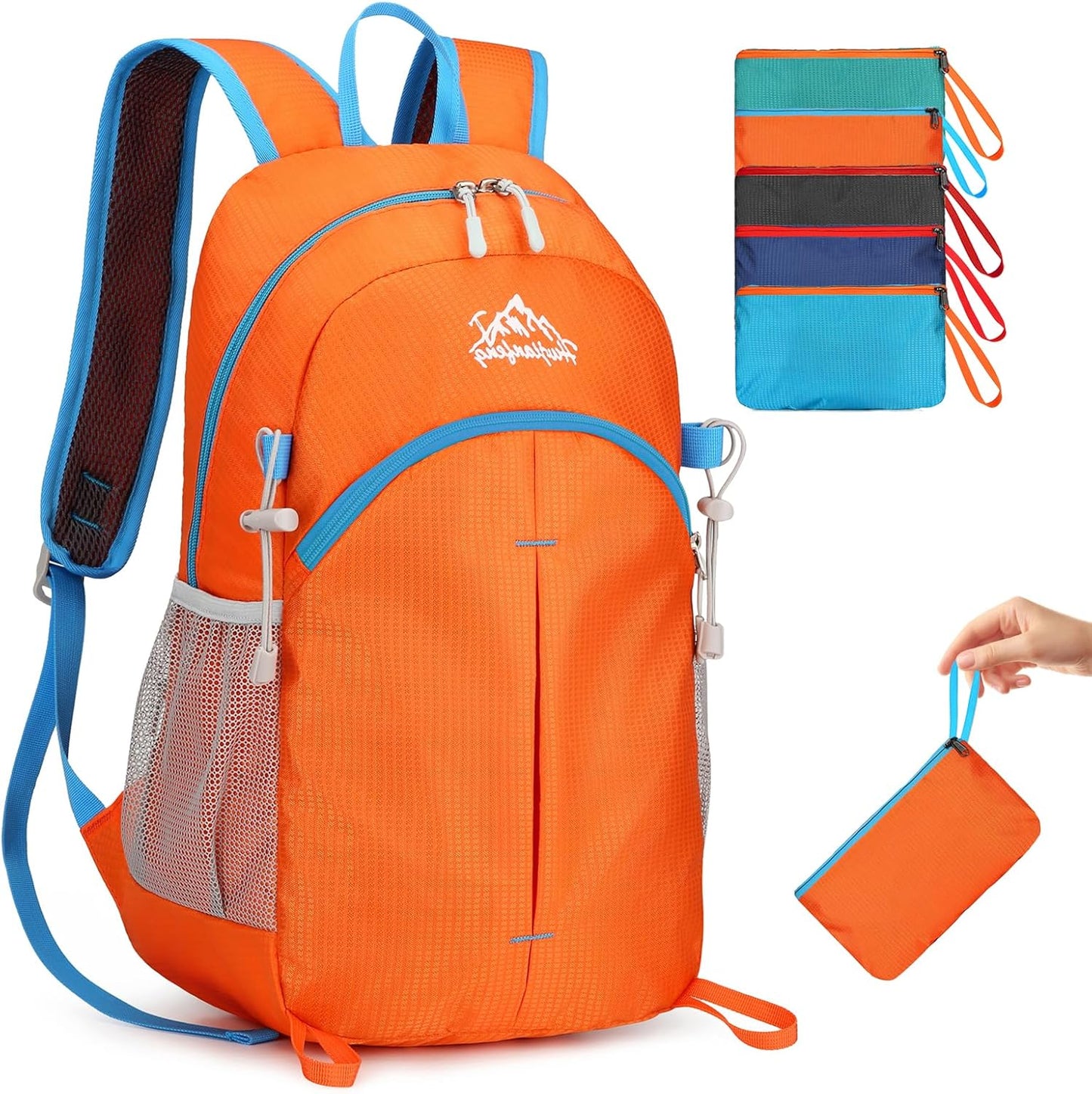 20L Small Hiking Backpack, Lightweight Foldable Daypack Water-resistant Travel Camping Packable Backpack