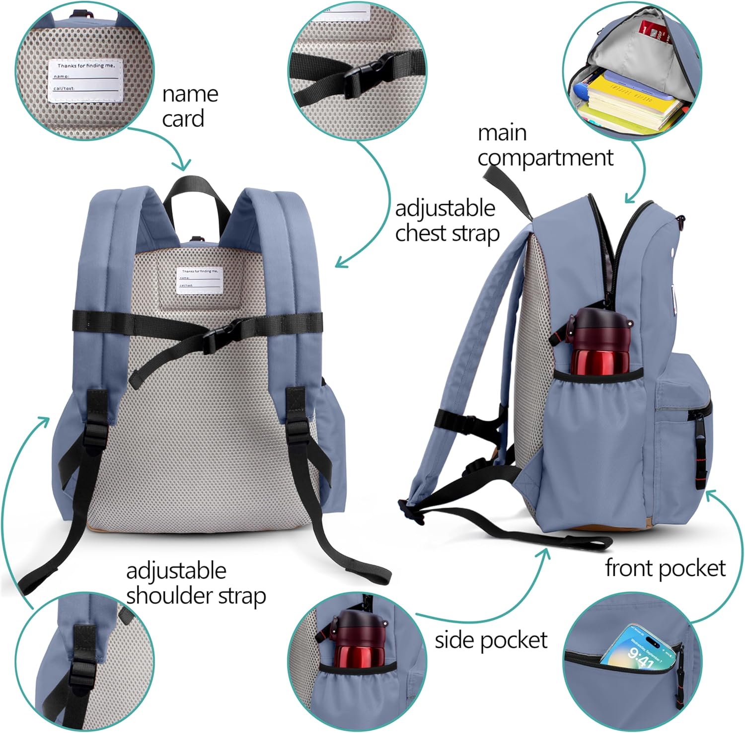 Toddler Backpack for Boys 2-5: Preschool Kindergarten Backpack - 13" Daycare Backpack Fit A4 Folder