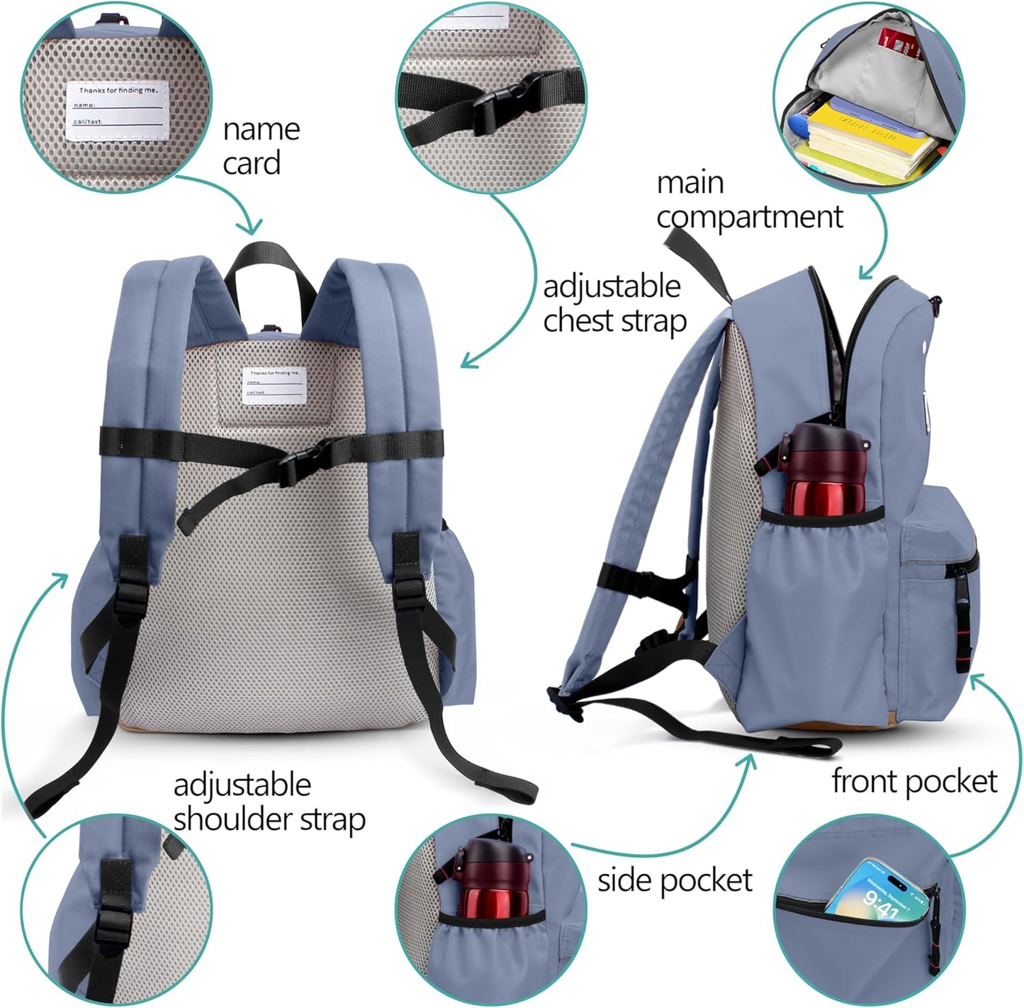 Kids Backpack for Boys: Boys Backpack 6-10 - Kindergarten Elementary School Bookbag for Boy