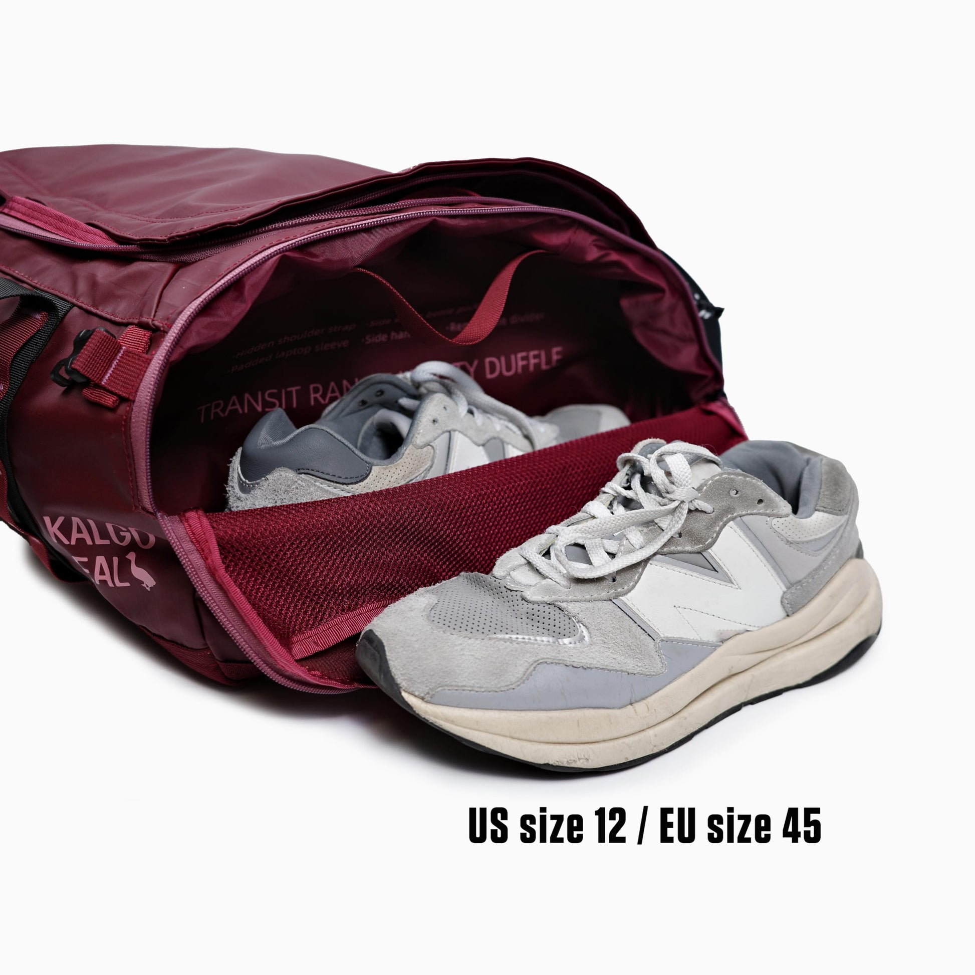 KalgoTeal Utility Duffle Bag 40L, Convertible Backpack for Travel, Gym & Commute, Water Repellent