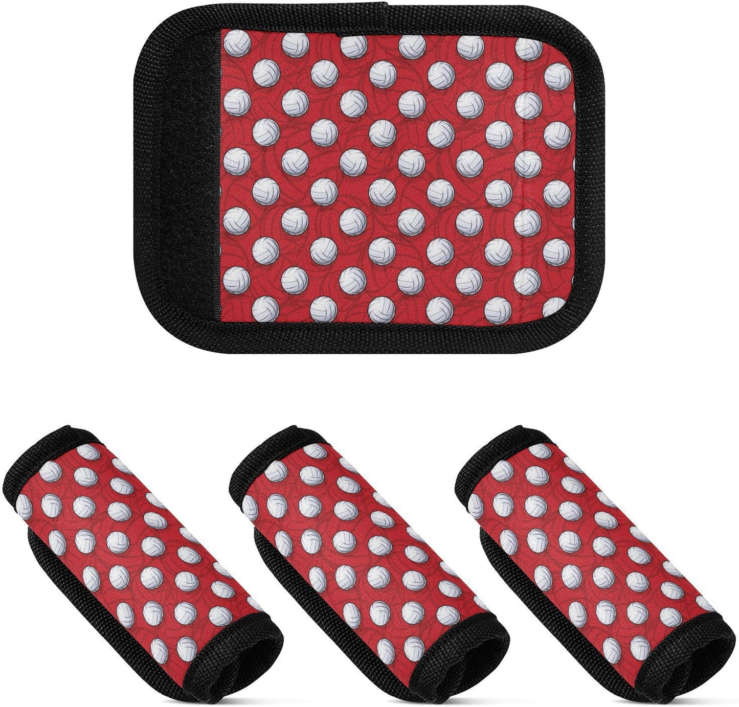 Volleyball Ball 2 Pack Luggage Handle Wrap for Suitcase Luggage Identifier Travel Tags Handle Protection Sleeve Cover