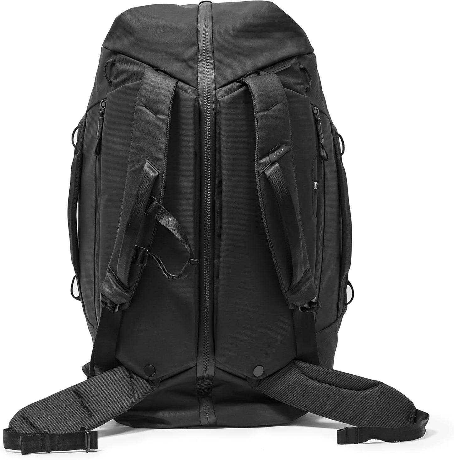 Peak Design Travel Duffelpack 45-65L, Black, Weatherproof Duffel Backpack, Expandable Design