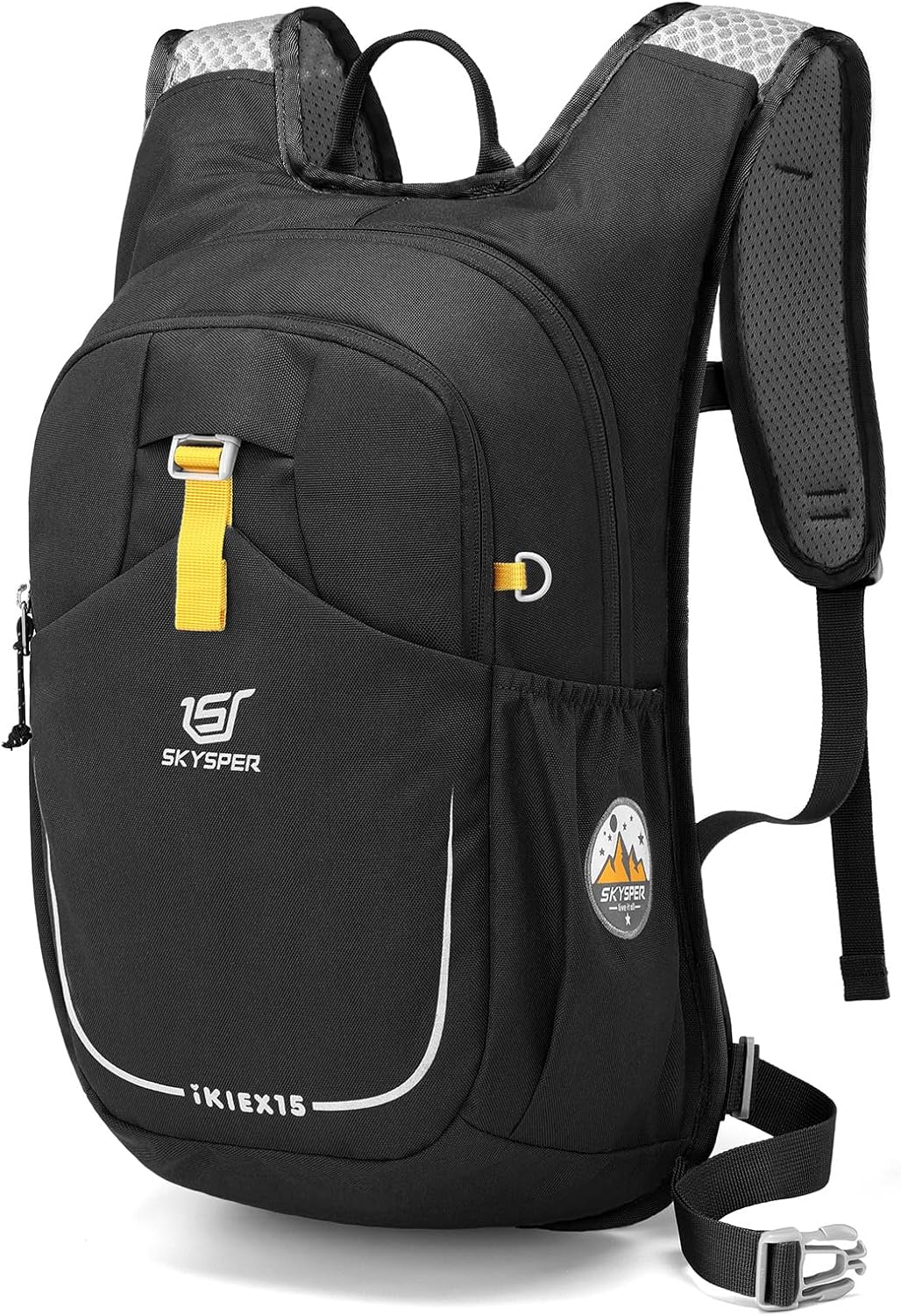 SKYSPER Kid Backpack for Boys Girls Kids Travel Backpack Day Pack for Outdoor Day Trips Kids 16" tall(Black)