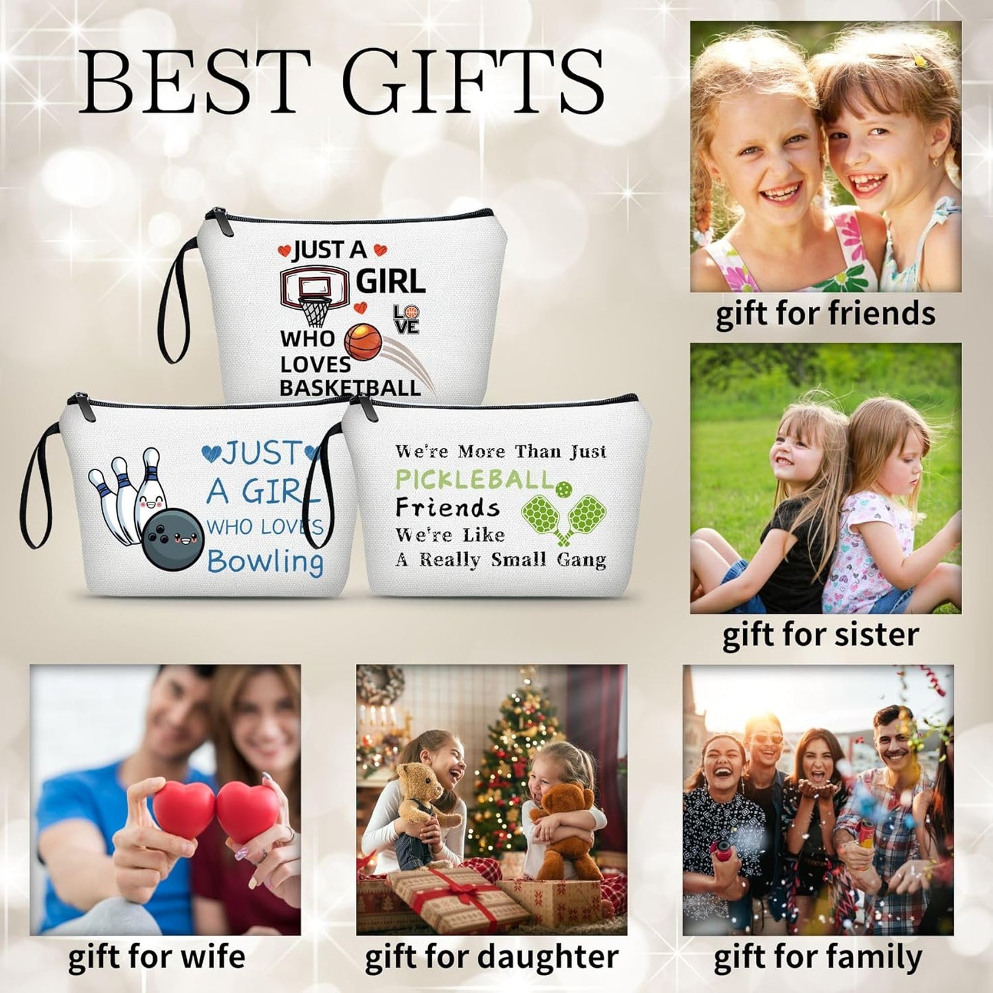 Pickleball Gifts,Pickleball Gifts for Women,Birthday Gift,Gifts for Woman Unique,Sister Birthday Gift Ideas,Teenager Girl Stuff,Friendship Gifts for Women,Pickleball Bag,Womens Birthday Gifts
