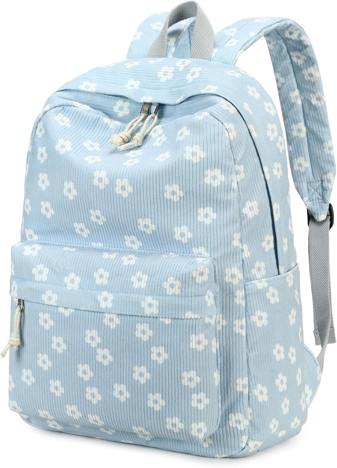 School Backpack for Teen Girls Bookbags Elementary High School Corduroy Laptop Bags Women Travel Daypacks