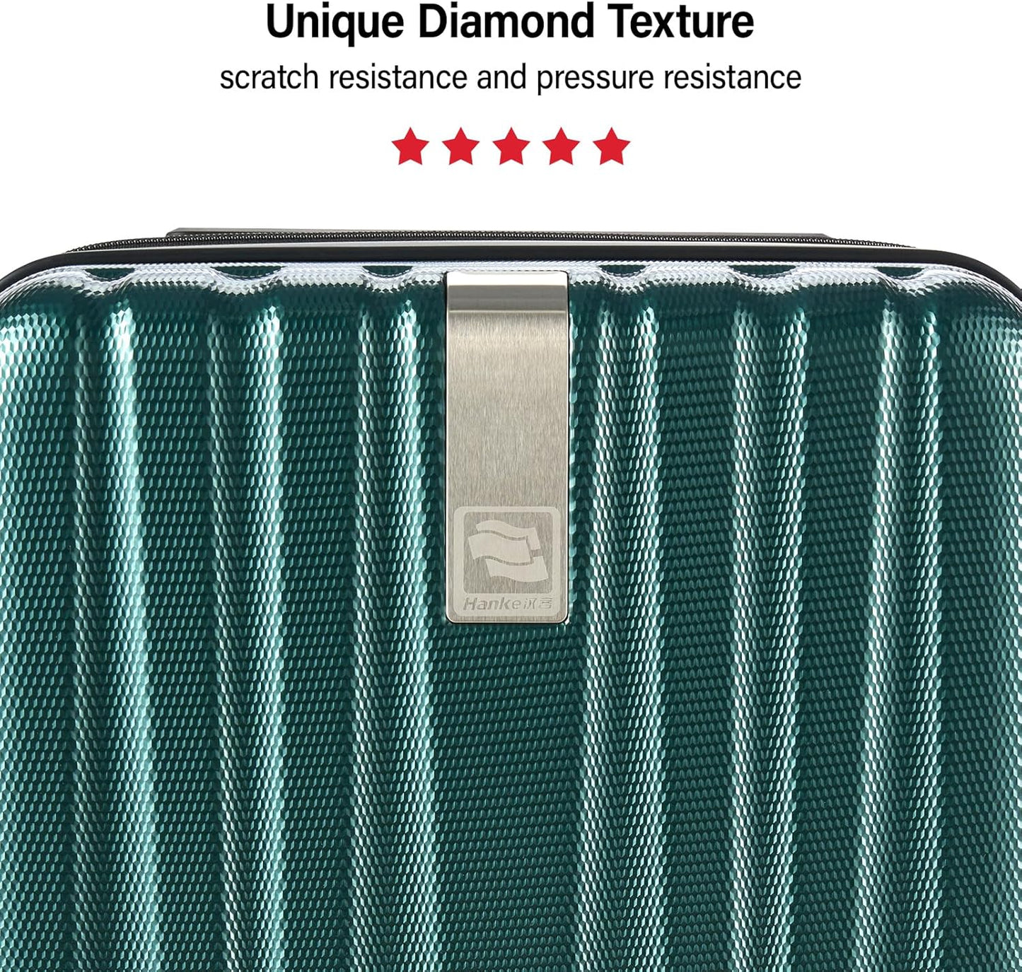 Hanke Hardshell Luggage Sets 2 Piece Extra Large Suitcases with Lock,28 Inch Luggage with Spinner Wheels, Travel Suitcase for Women Men 20 29Inch,Blackish Green