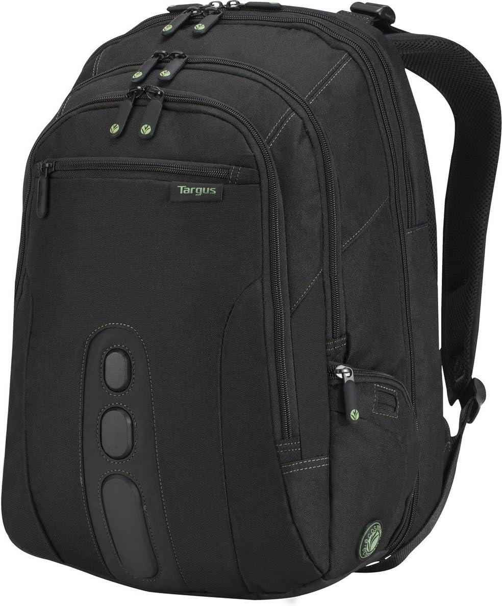 Targus Spruce EcoSmart Travel Laptop Backpack for 17 inch Laptops, TSA-Friendly Carry On Backpack