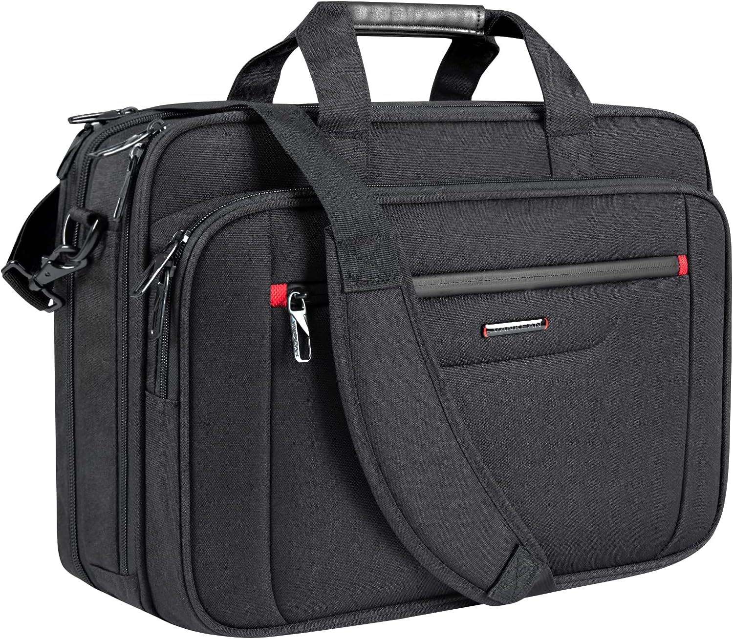VANKEAN Laptop Briefcase Premium Laptop Case Fits Up to 17.3 Inch Business Shoulder Bag Laptop