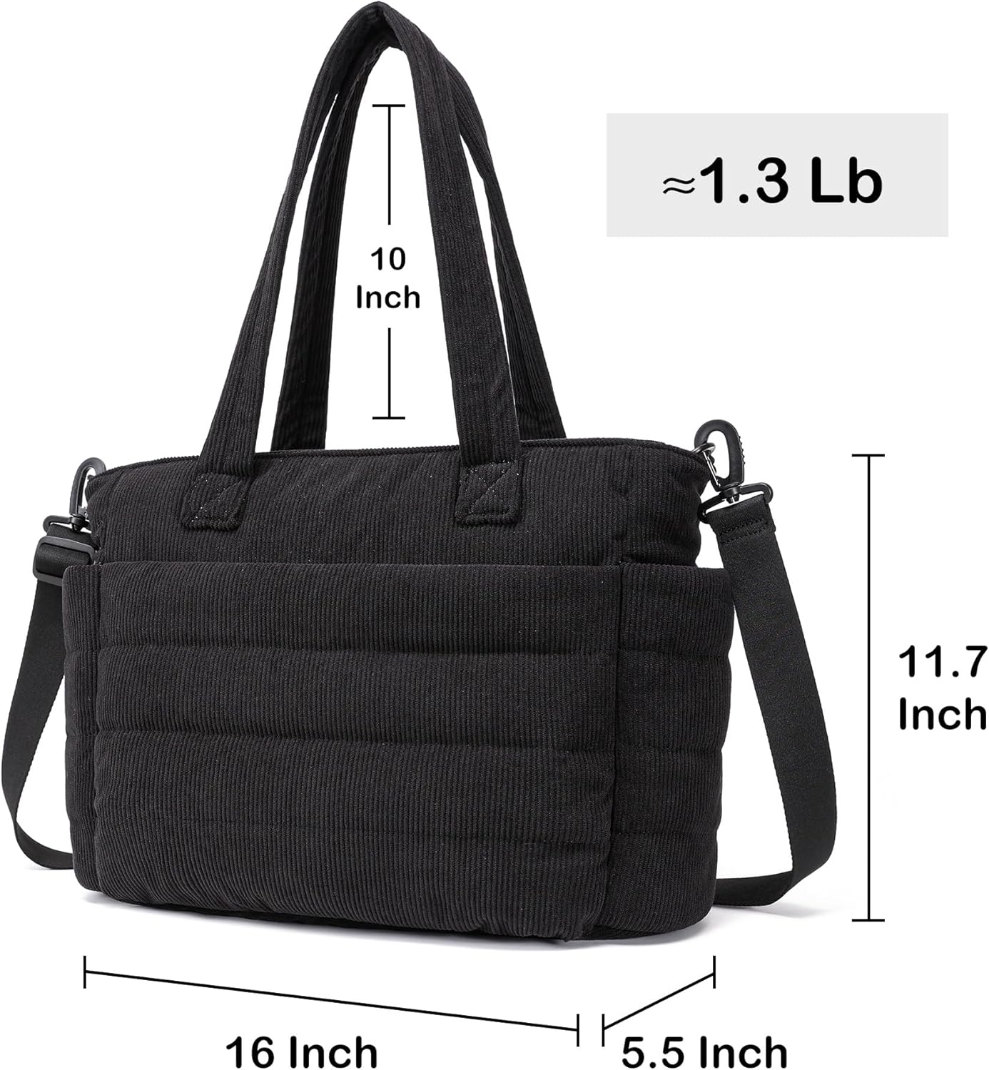 AOCINA Puffy Tote Bag for Women Quilted Work Bag Nurse Bags Women's Handbags for Travel