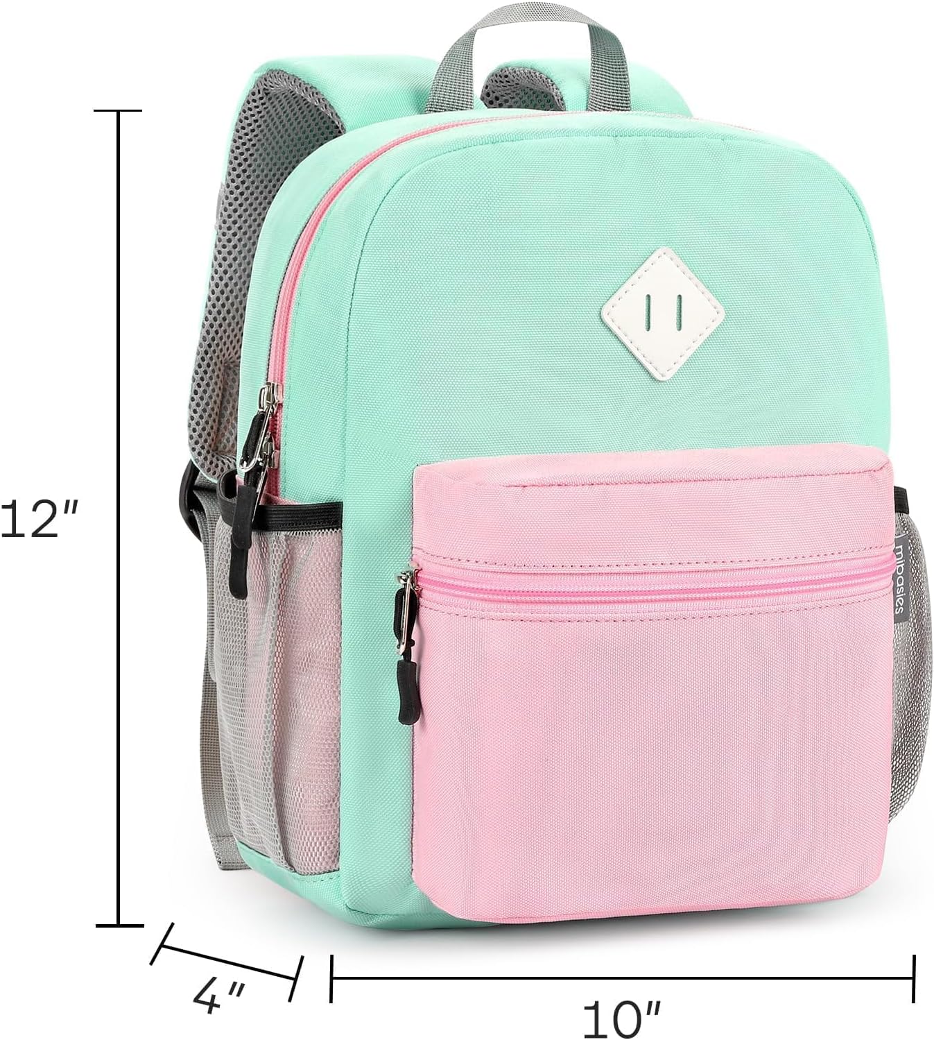 mibasies Toddler Backpack for Girls 2-4: Preschool Backpacks for Girls - Cute Kids Backpack