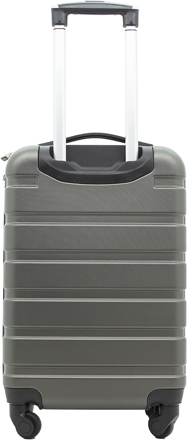 Travelers Club Harper Luggage, Charcoal, 22-Inch Carry-On