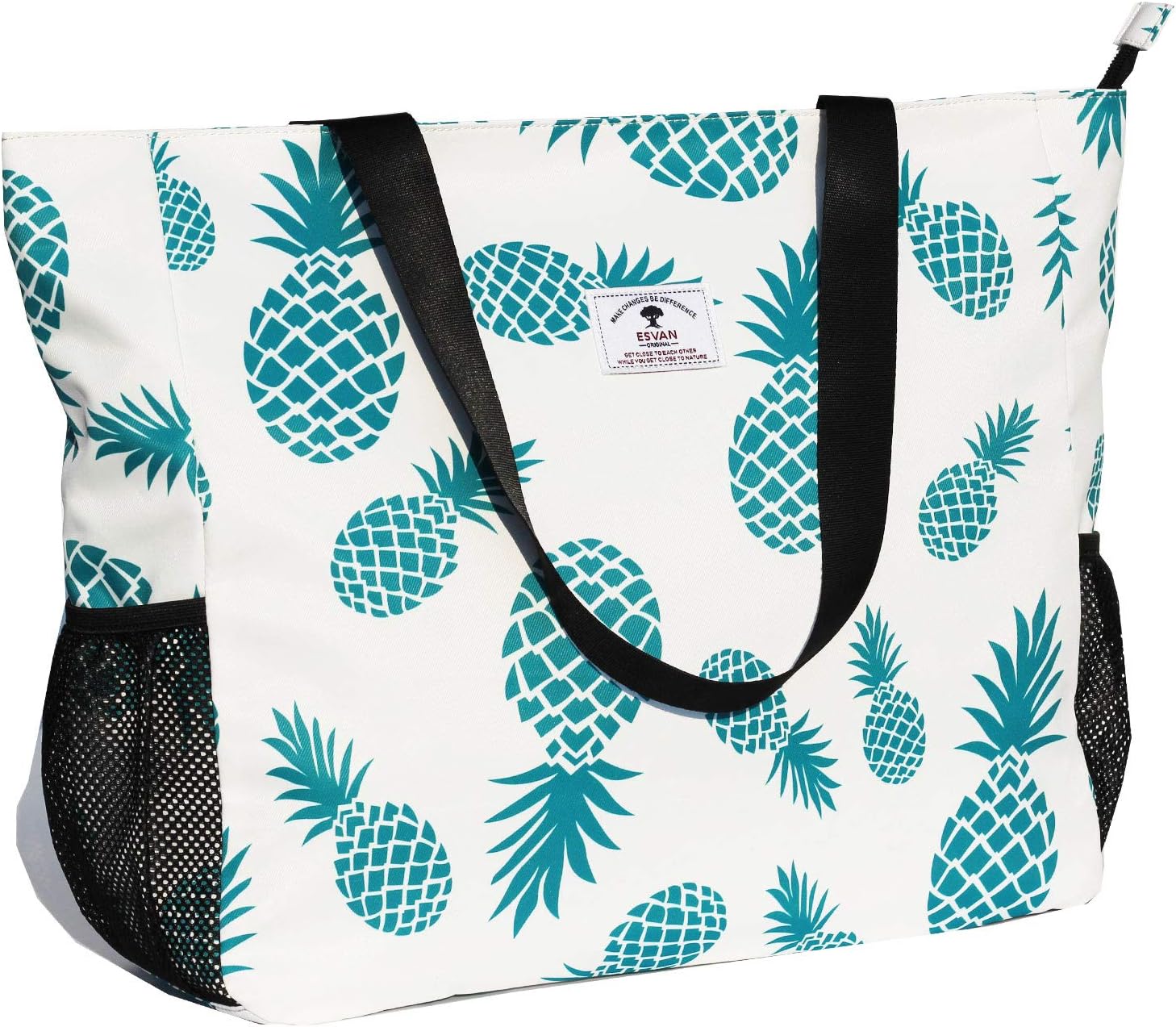 LARGE BEACH BAG Water Resistant Lightweight 20 inch Women Oversize Tote Bag for Gym Beach Travel