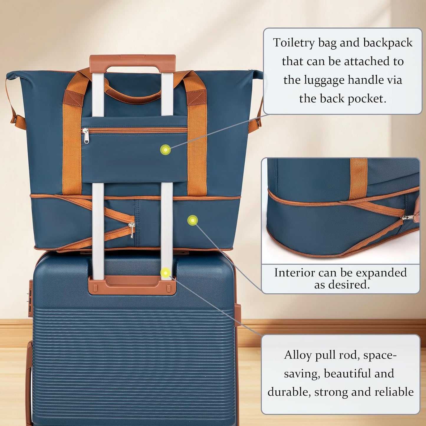 Luggage Sets 5 Piece with Spinner Wheels, Lightweight Hardshell Suitcases Set with Lock for Men and Women, Carry on Luggage Travel Set with Durable ABS Hard Case