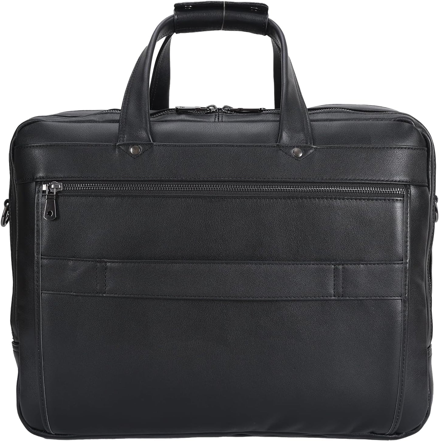 STAR VISTA Scala Pro 16-18" Messenger Bag, Full Grain Leather Briefcase, Triple Compartments, YKK Zippers, Multiple Colors