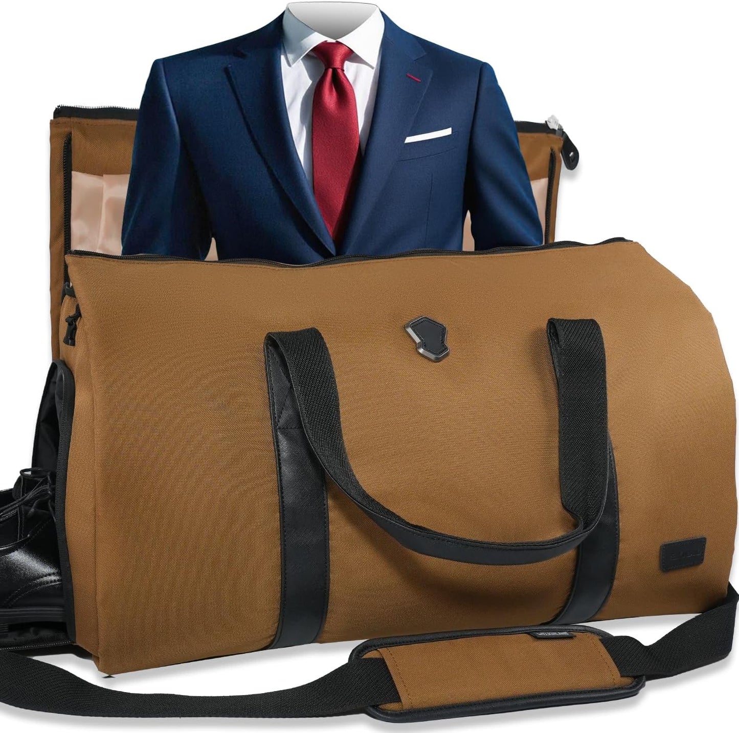 WELKINLAND 2-Suit Garment Duffle Bags for Travel Men, 60L-Large Carry on Garment Duffel Bag