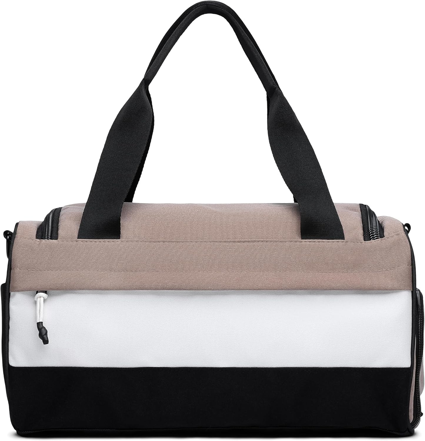 Vooray 22L Boost Duffel Bag – Small Travel & Sports Gym Bag for Women and Men with Shoe Pocket, Weekender for Overnight Football, Travel, Hospital Stays or Workout, Neutral Color Block