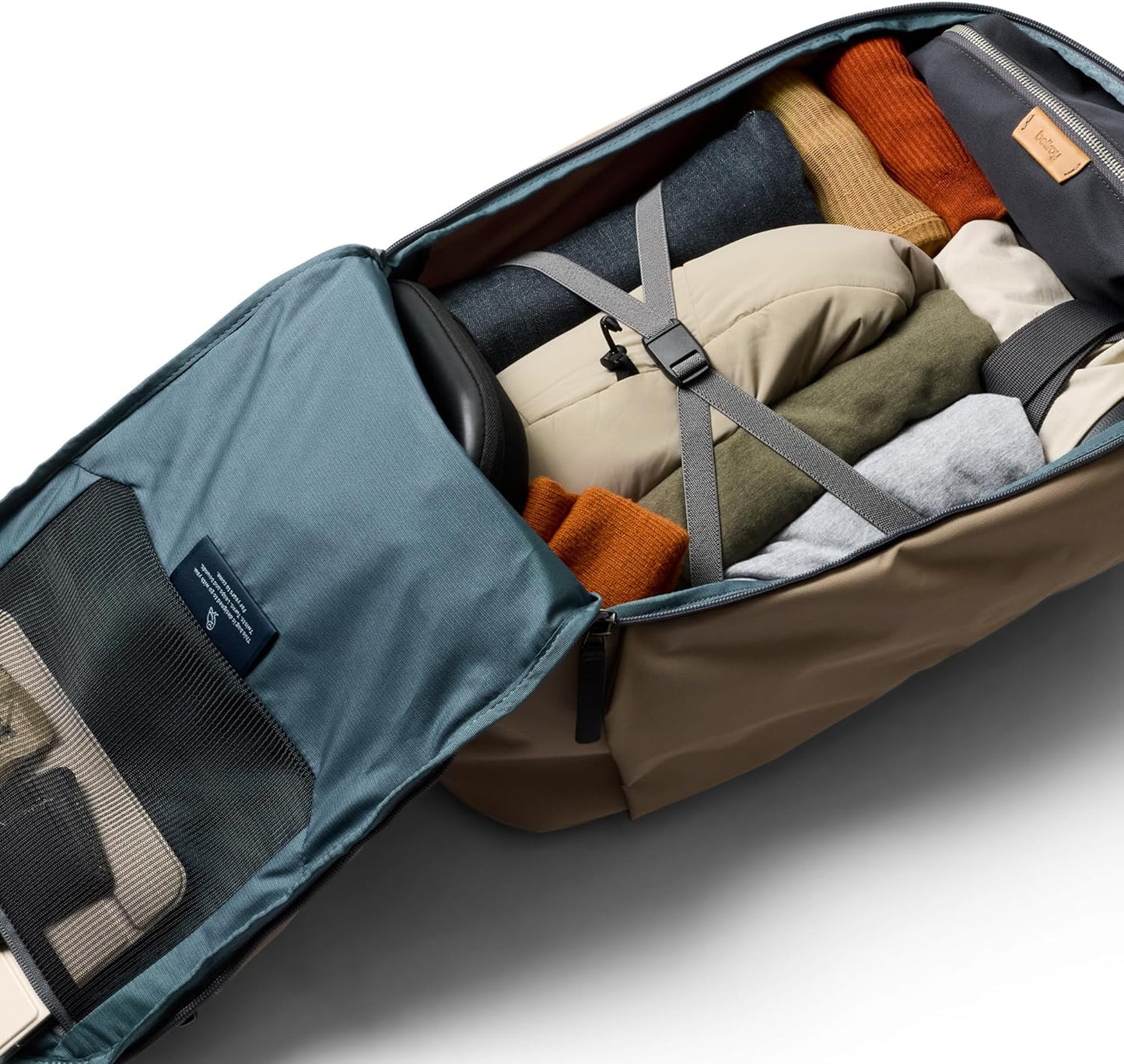 Bellroy Transit Workpack Pro (28 liter work bag/commuter backpack, fits 16” laptops; high level organization and comfort for work, travel and commutes. - Stone