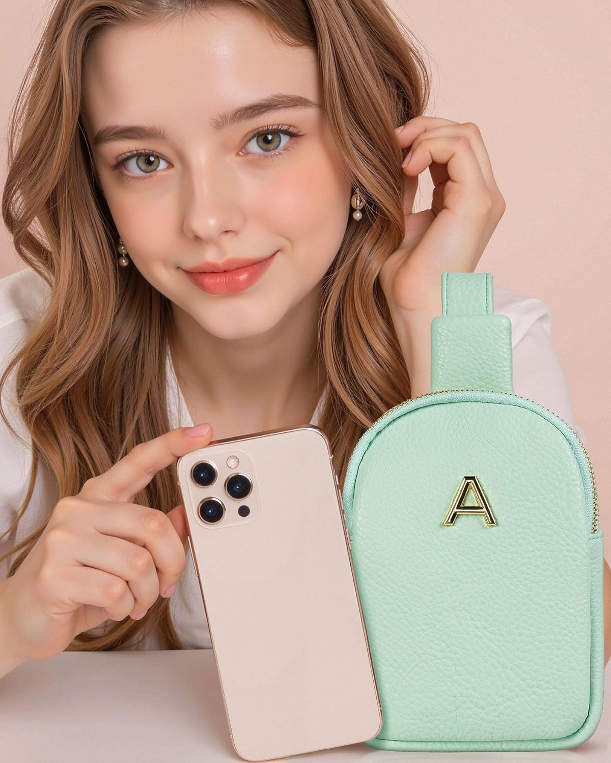 Gifts for 6 7 8 9 10 11 12 13 14 15 16 Years Old Girls, Initial Cell Phone Purse, Birthday Gifts, Small Cross Body Bag for Woman Teen Girls, Travel Crossbody Bags, Lightweight Daily Essentials
