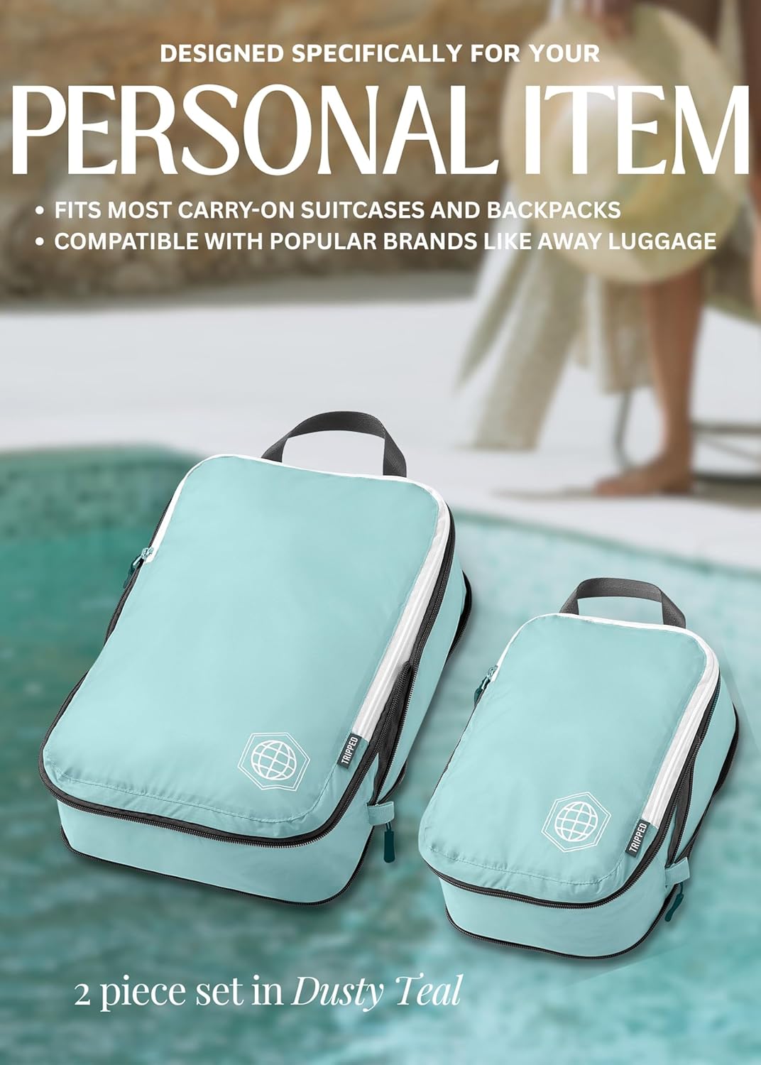 Compression Packing Cubes Set for Travel - Lightweight, Durable Clothes Organizer for Carry-On