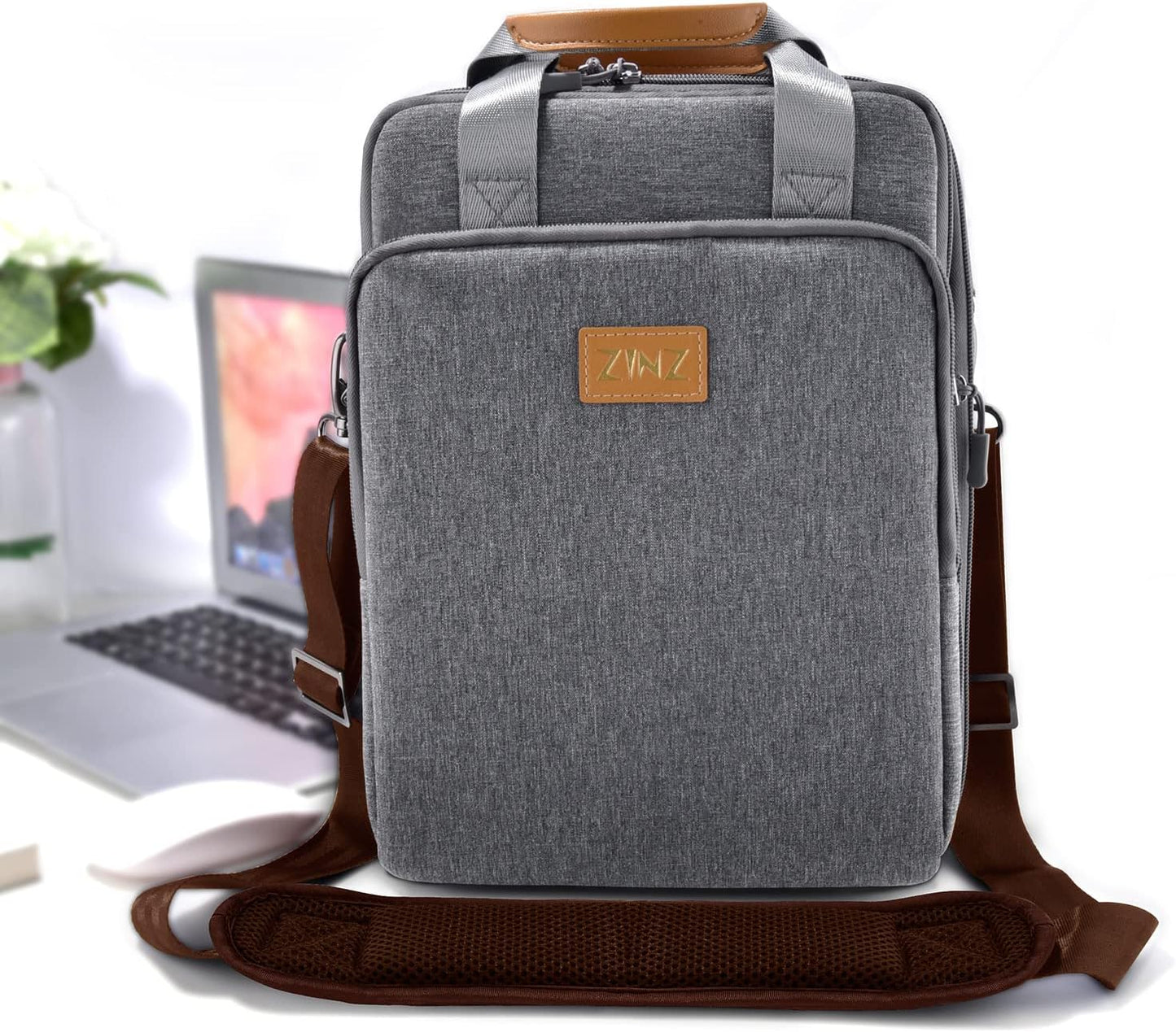 ZINZ Shoulder Strap 58" Ultra-Thick Fixed Padded and Adjustable Buckles Crossbody Strap for Briefcase Laptop Bag Luggage